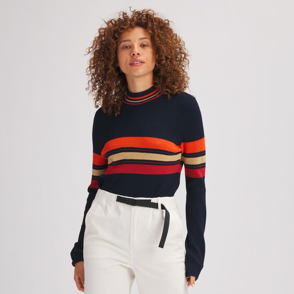 Backcountry Mockneck Stripe Sweater